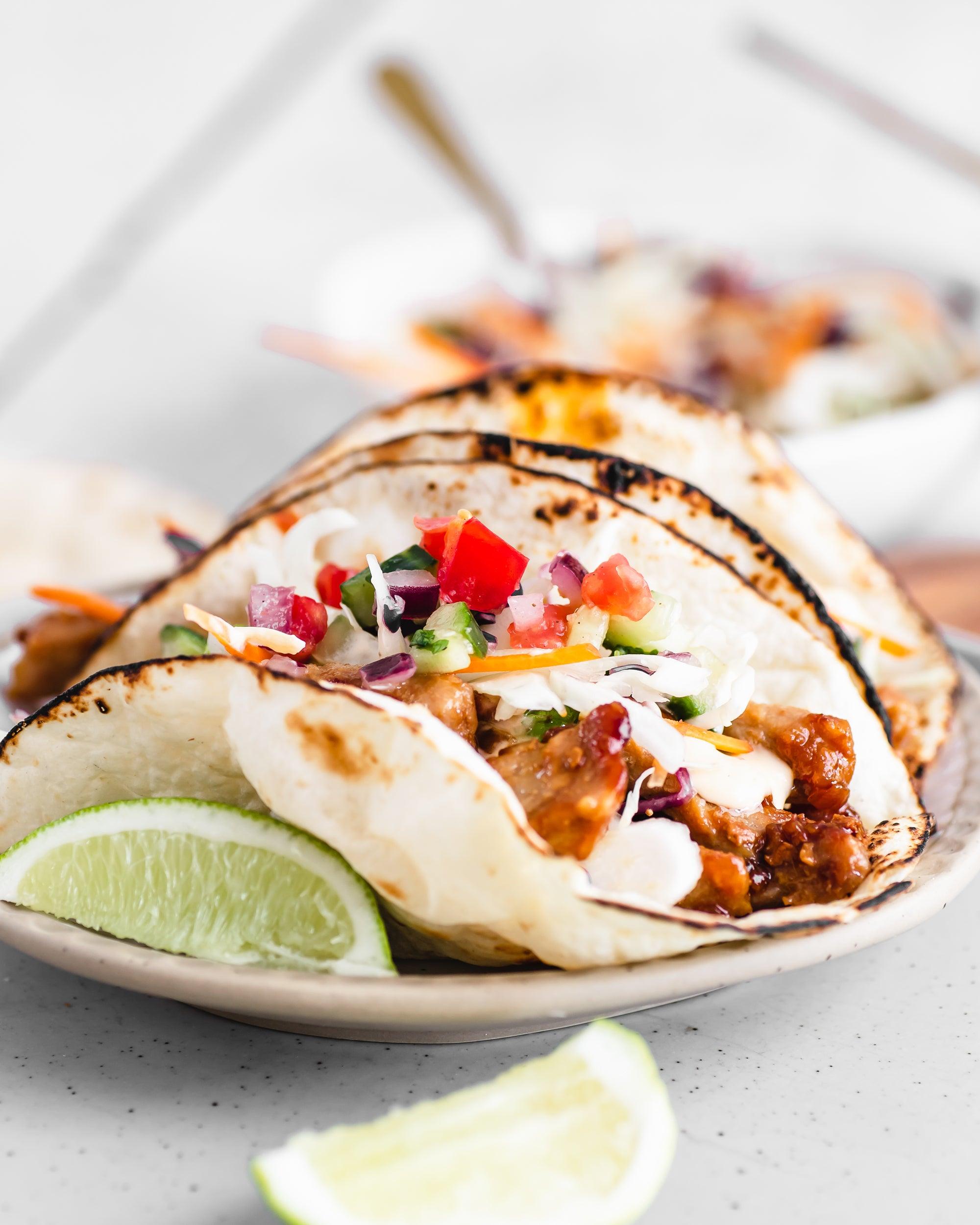 Caramelised Honey Pork Tacos – Kai Ora, New Zealand