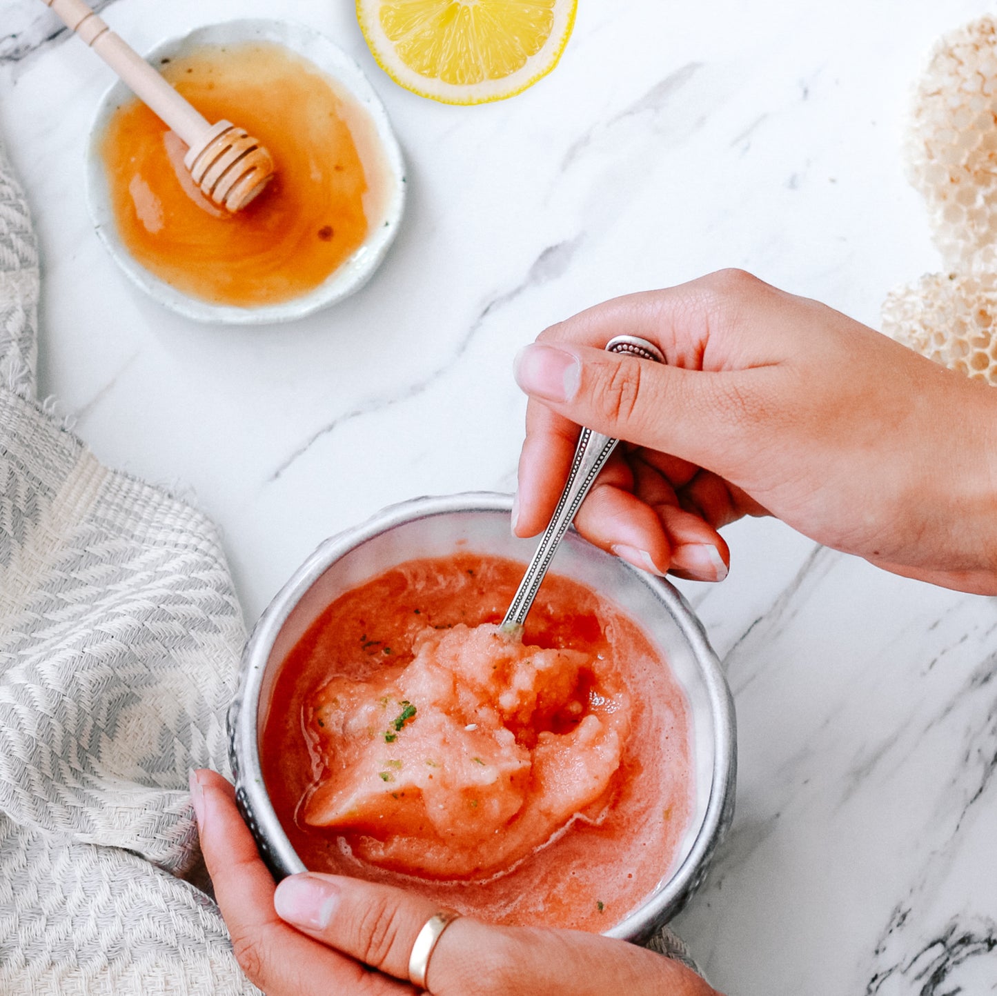 Sweet and Tangy Watermelon Mānuka Honey Lemon Sorbet: A Refreshing Summer Delight