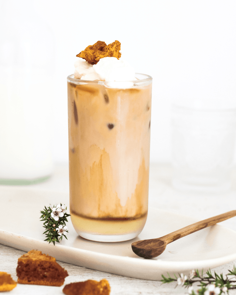 Manuka Honeycomb Iced Latte - Kai Ora Honey Limited, New Zealand