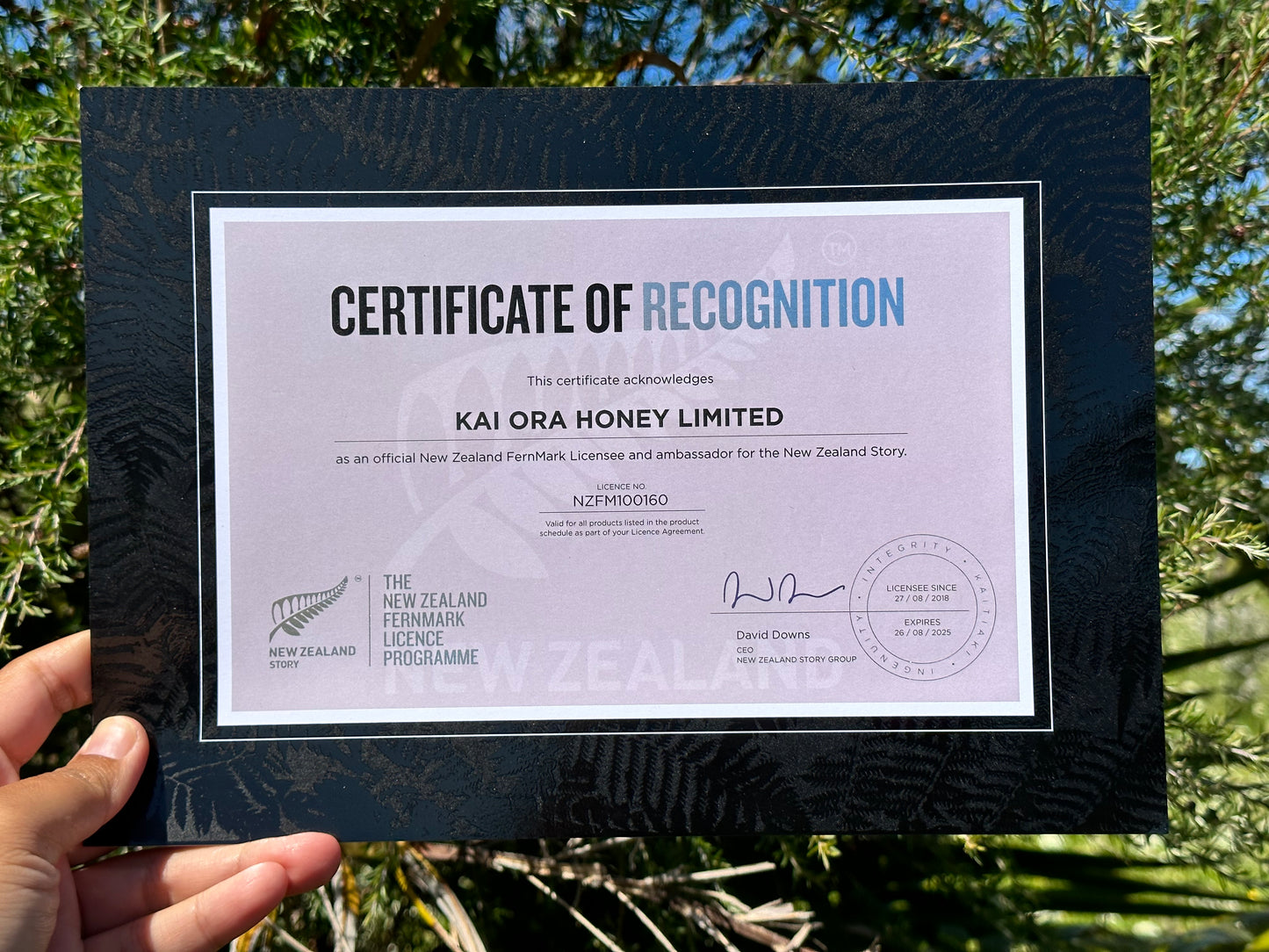 NZ Fernmark A Symbol of Kai Ora Honey's Authenticity