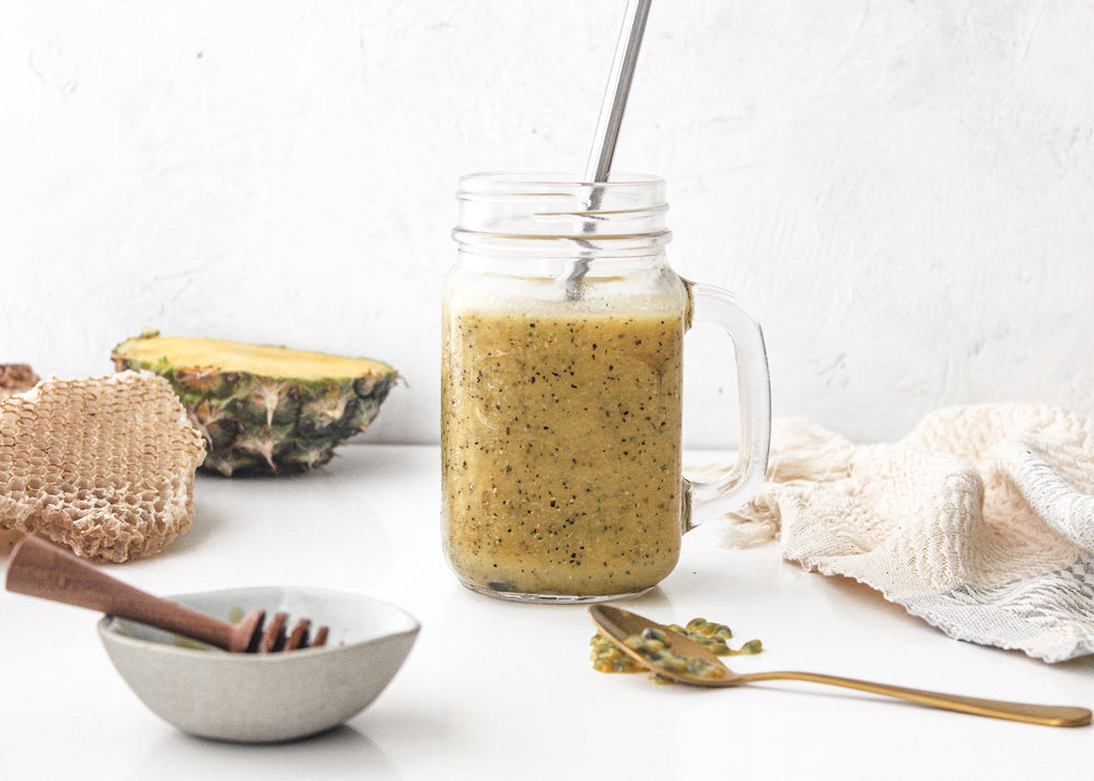 Manuka Passionfruit and Pineapple Smoothie