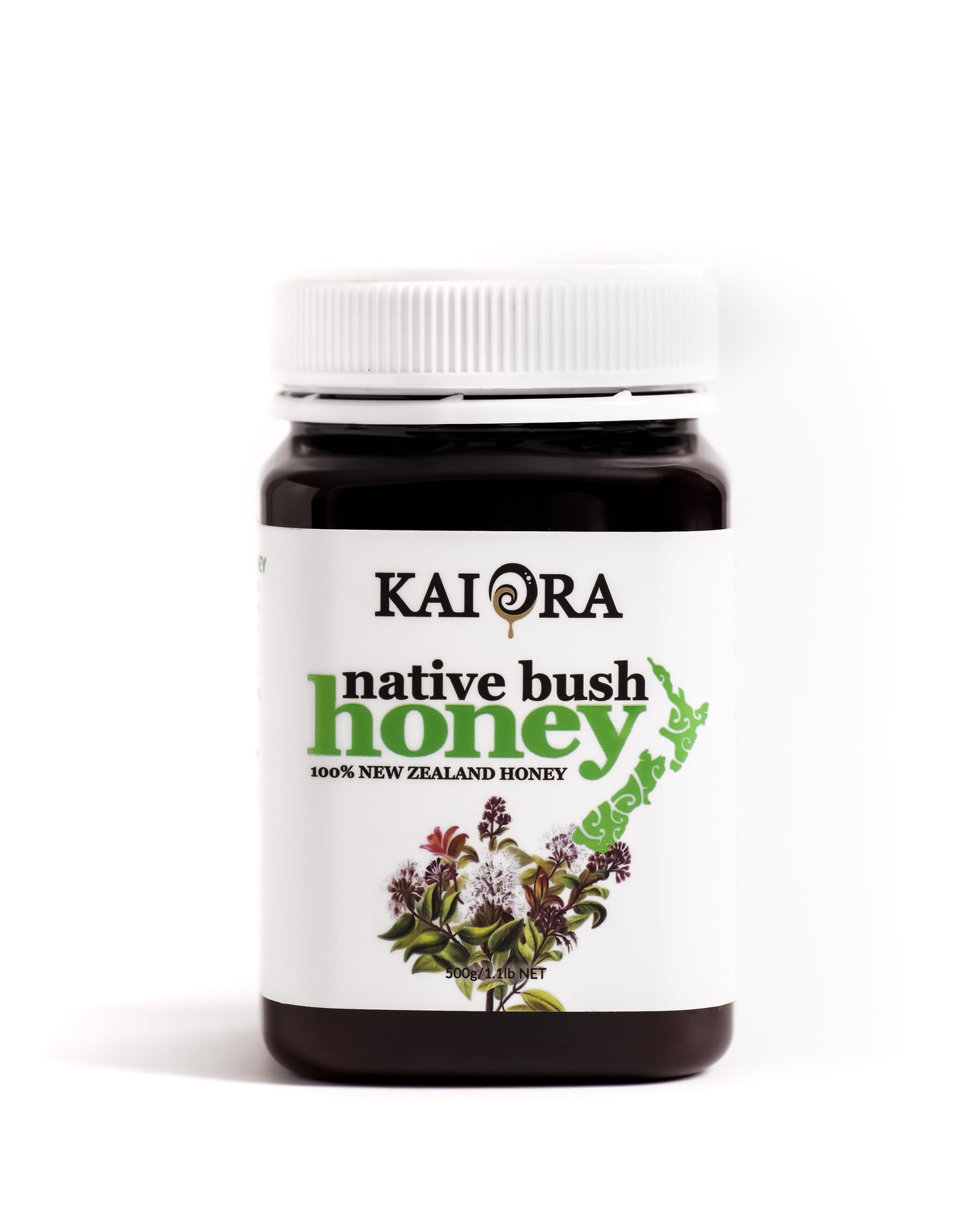 
                  
                    Native Bush Honey 500g jar, studio photo 1 — Kai Ora Honey
                  
                