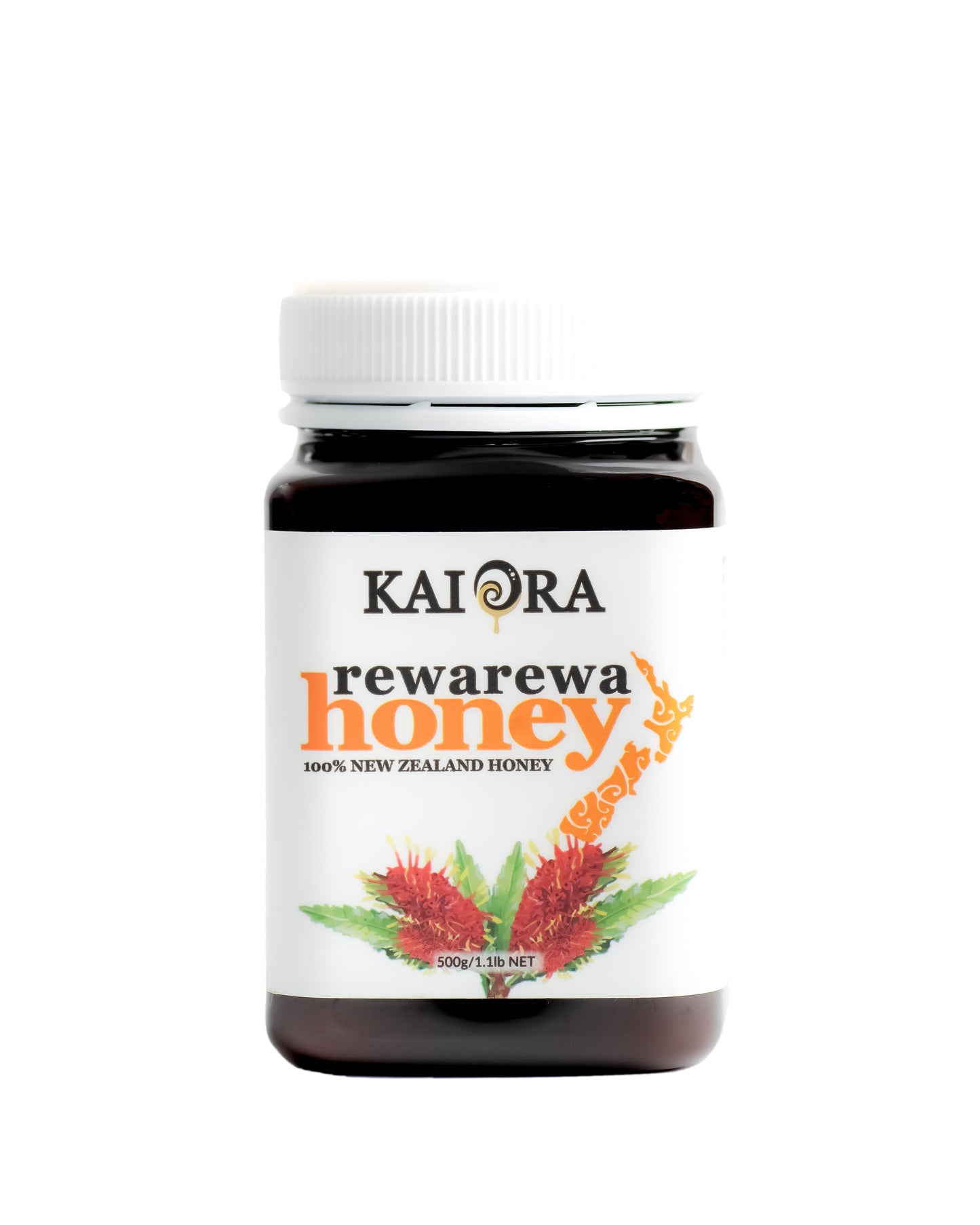 
                  
                    Rewarewa Honey 500g jar, studio photo 1 — Kai Ora Honey
                  
                