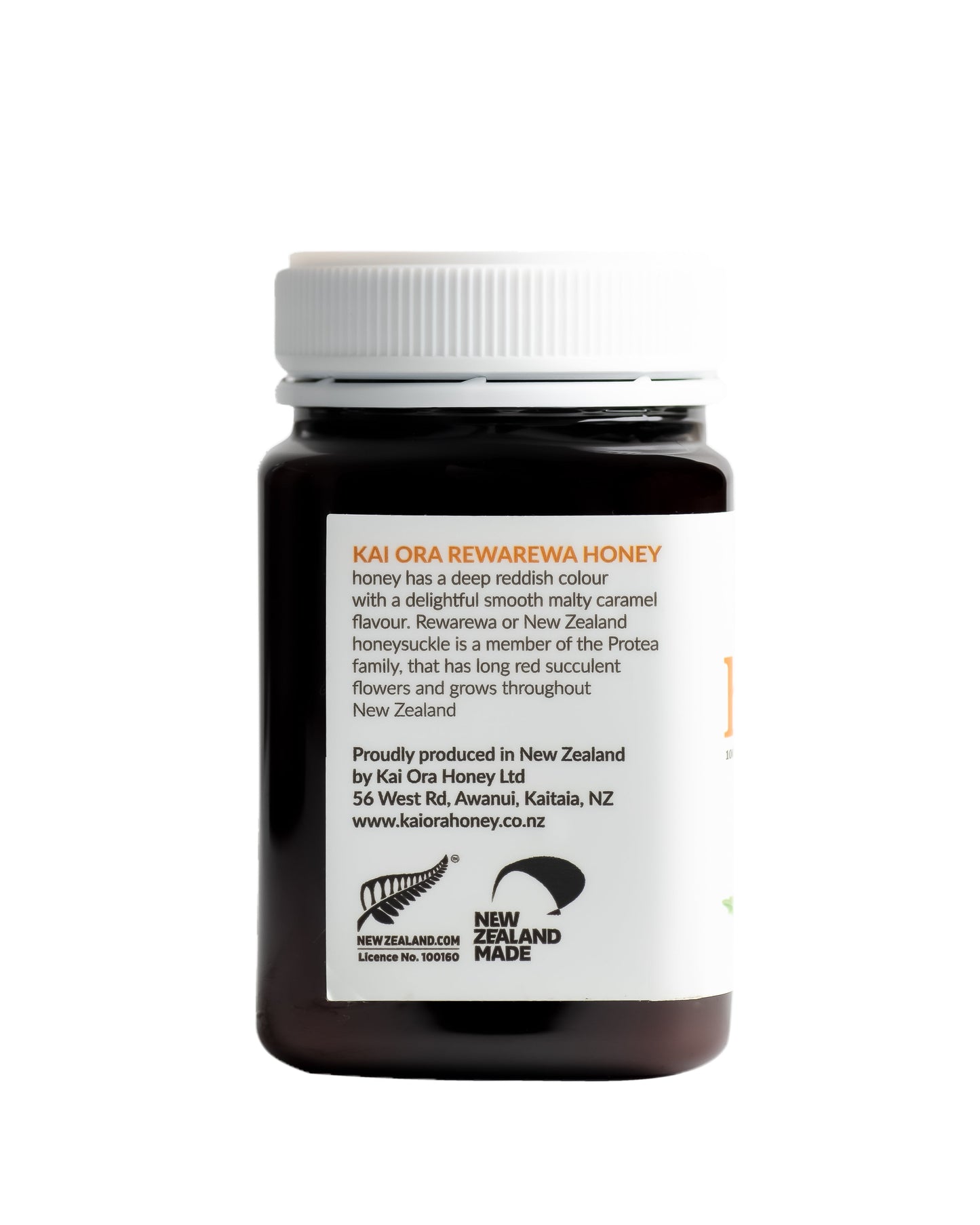 
                  
                    Rewarewa Honey 500g jar, studio photo 3 — Kai Ora Honey
                  
                