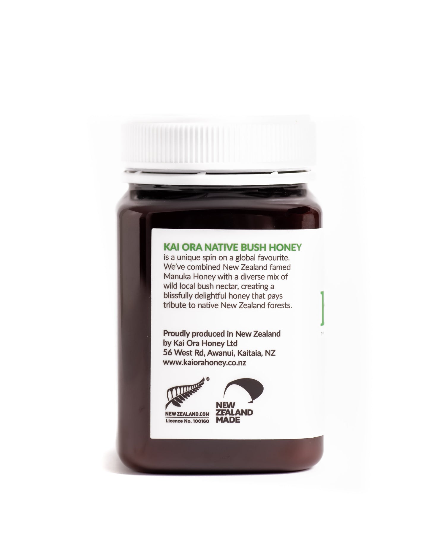 
                  
                    Native Bush Honey 500g jar, studio photo 2 — Kai Ora Honey
                  
                