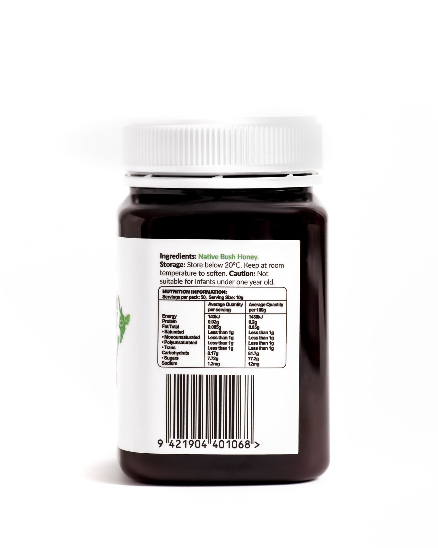 
                  
                    Native Bush Honey 500g jar, studio photo 3 — Kai Ora Honey
                  
                