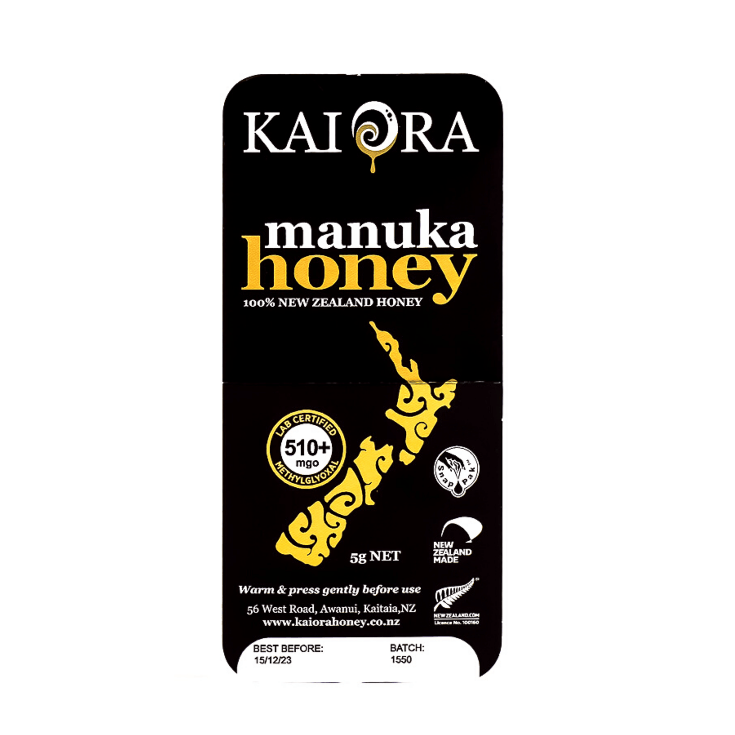 
                  
                    510+ MGO Manuka Honey <br>Kai Ora Black Label - Kai Ora Honey Limited, New Zealand
                  
                